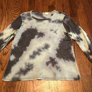 kids long sleeve tye dye shirt